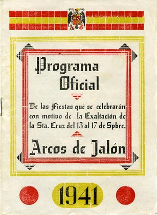 Fiestas patronales en honor al Cristo de la Buena Muerte 1941 Arcos de Jalón